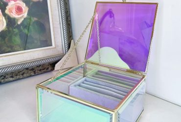 質感收納 目喜生活 歐若拉極光立方玻璃寶盒