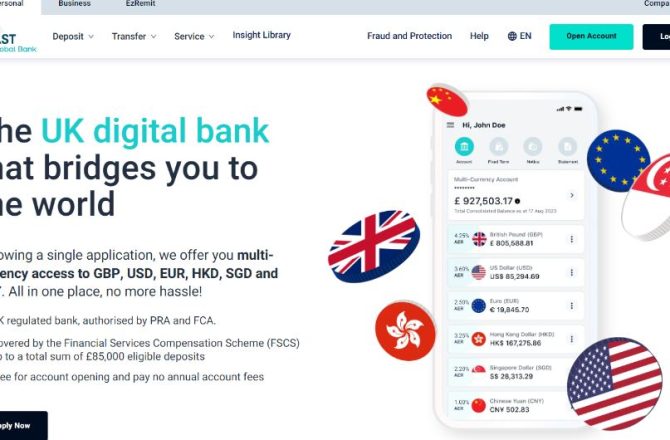 台北開設英國銀行帳戶【iFAST Global Bank】線上完成海外銀行戶口超方便！