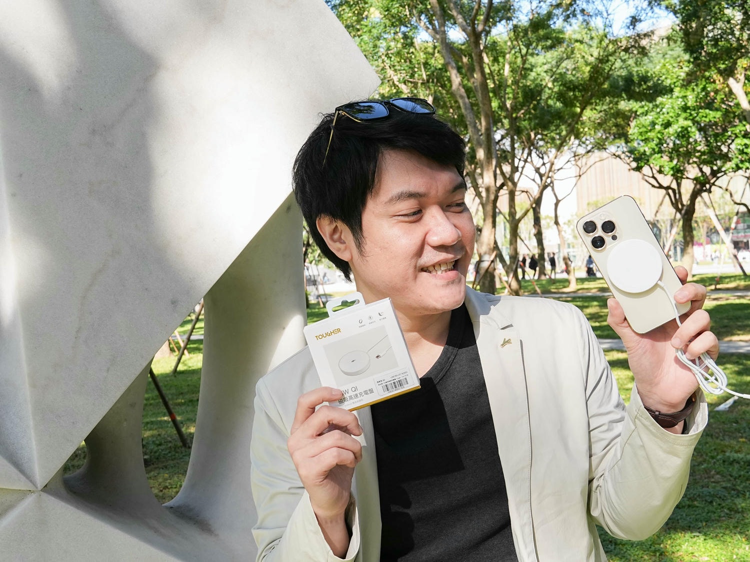 極薄設計、強力磁吸【TOUGHER 15W QI磁吸高速充電盤】快速充電不掉線 - 第7張圖